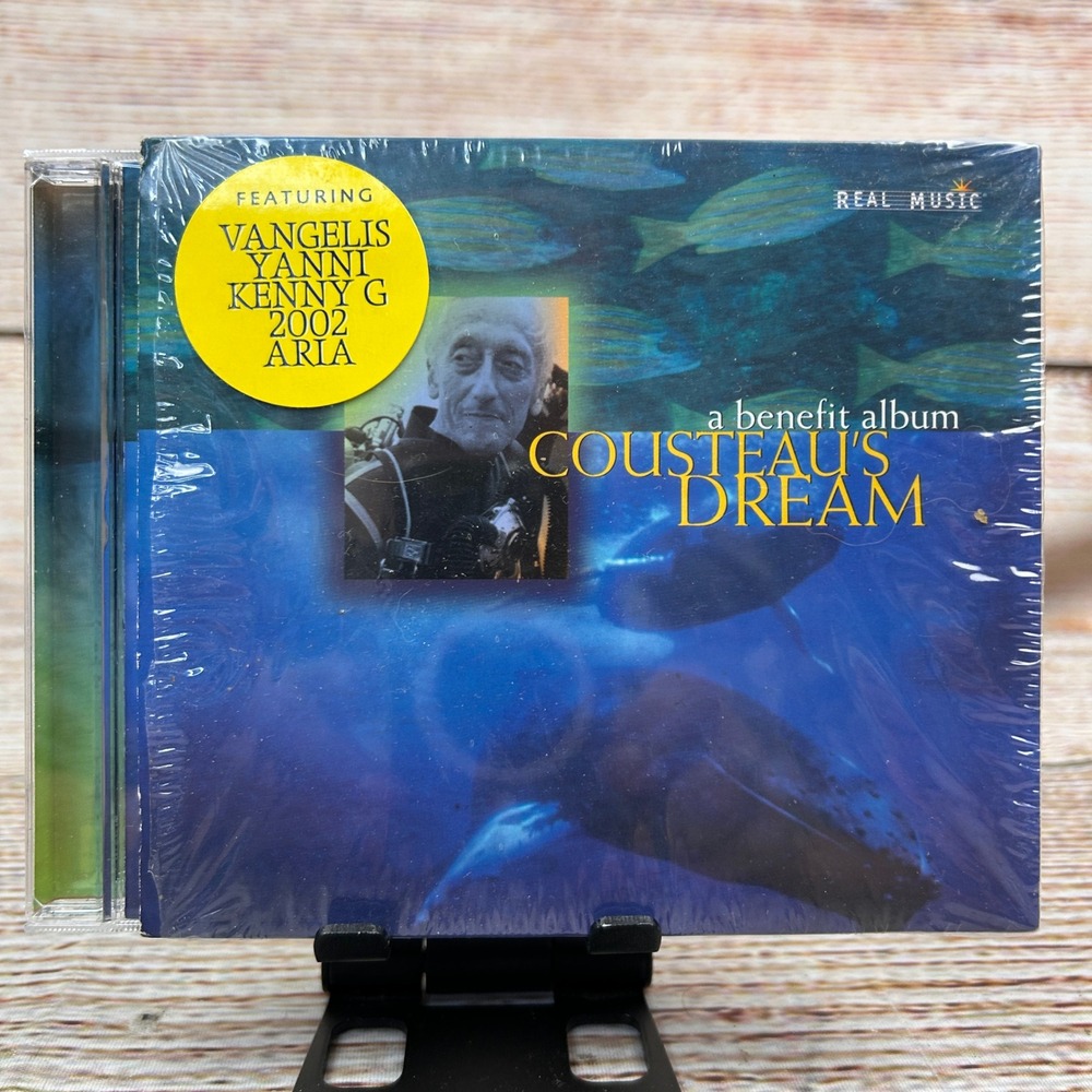 Cousteaus Dream A Benefit Album CD Vangelis Yanni Kenny G Real Music RM4114 NEW